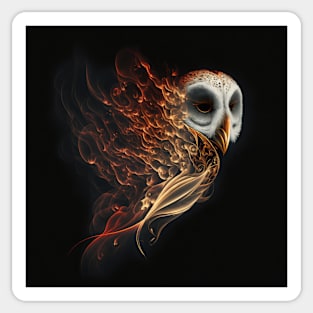 Barn Owl Wisps 10 Sticker